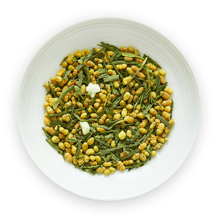 genmaicha_yume_loose_leaf_tea_on_dish