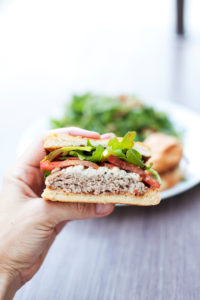 Fig and Blue cheese Turkey Burger