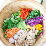 Quick Thai Chicken Salad with Spicy Peanut Dressing