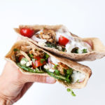 Low Carb Shredded Greek Pork Pita