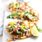 Salsa Verde Carnitas on Tostadas- macro friendly and so delicious! www.lillieeatsandtells.com