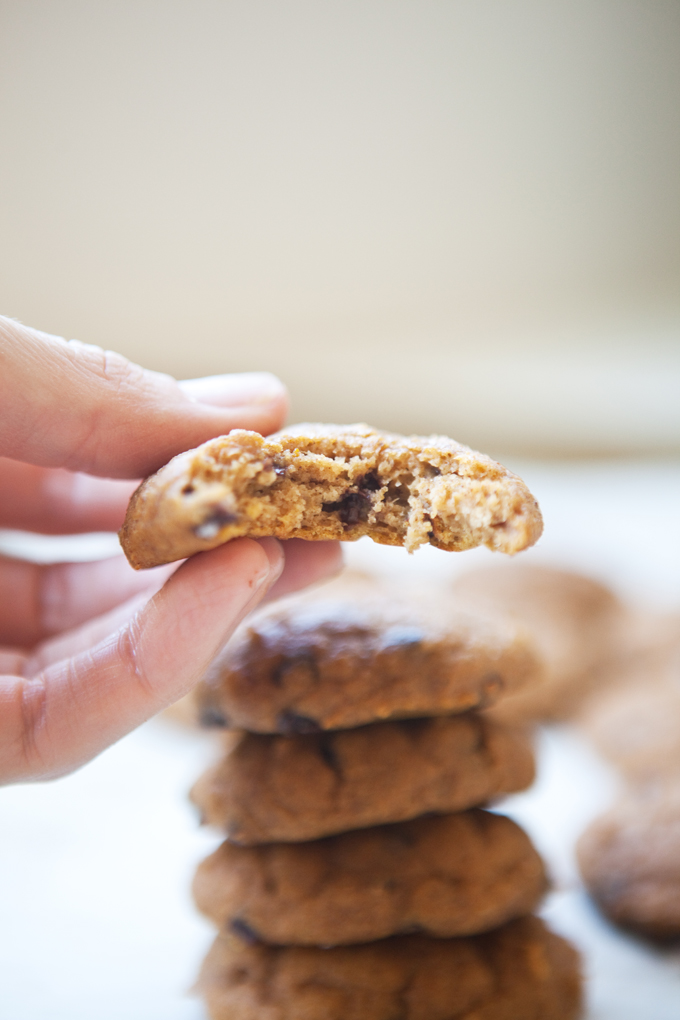 Macro Friendly Pumpkin Chocolate Chip Cookie www.lillieeatsandtells.com