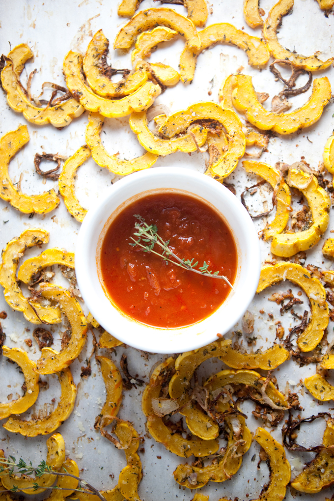 Lemon Parmesan Roasted Delicata Squash. lillieeatsandtells.com