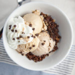 Skinny Macro-Friendly Double Chocolate Oatmeal Protein "Brownie" Sundae