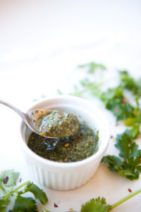 Lightened Up Chimichurri www.lillieeatsandtells.com