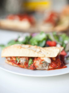 Macro friendly turkey zucchini meatballs