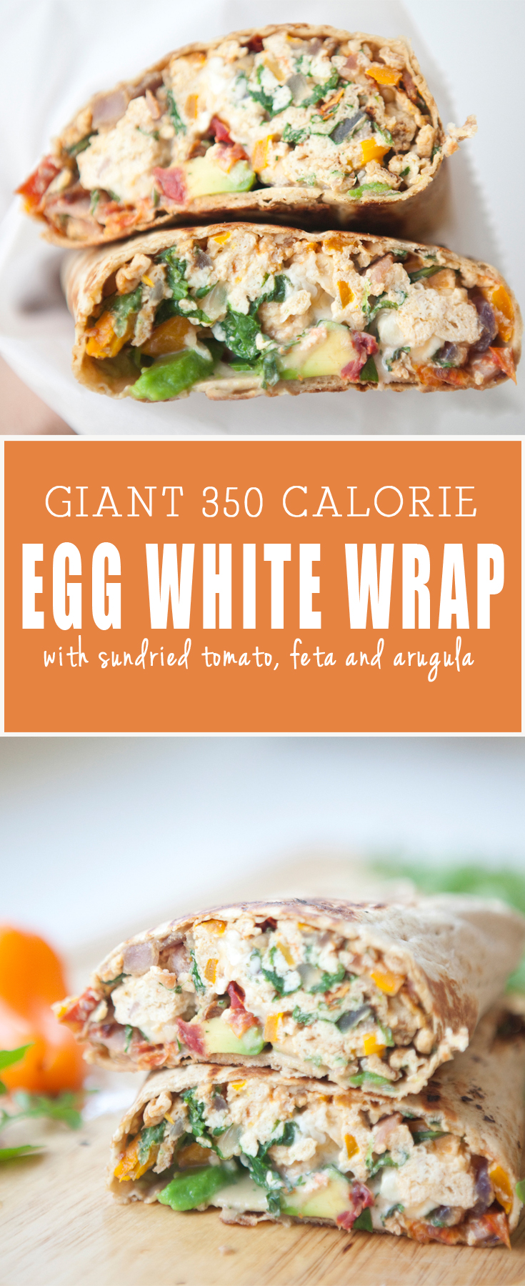 Egg White Wrap with feta and sundried tomato www.lillieeatsandtells.com
