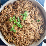 Easiest Slow Cooker Crispy Carnitas- So macro-friendly. Super low fat, high protein, and good in everything! www.lillieeatsandtells.com