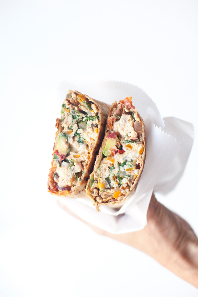 Egg White Wrap with feta and sundried tomato www.lillieeatsandtells.com
