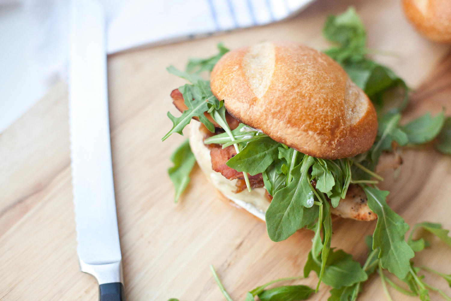 Macro Friendly Caprese Chicken Sandwich with Roasted Tomatoes and light basil garlic aioli www.lillieeatsandtells.com