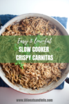 These low-fat crispy carnitas can be used in so many ways. www.lillieeatsandtells.com