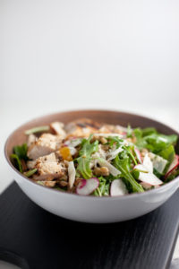Farro, Arugula Salad with Lemon and Herbs- Macro Friendly www.lillieeatsandtells.com