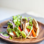 Macro Friendly Egg white and turkey sausage pita tacos www.lillieeatsandtells.com