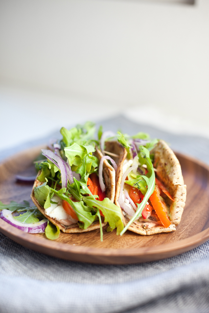 Macro Friendly Egg white and turkey sausage pita tacos www.lillieeatsandtells.com