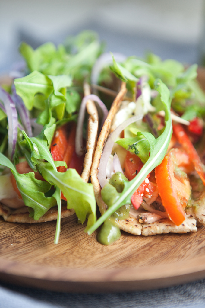 Macro Friendly Egg white and turkey sausage pita tacos www.lillieeatsandtells.com