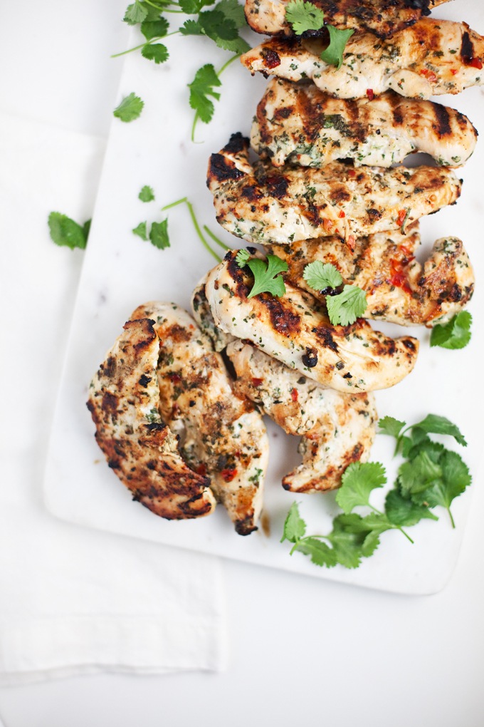 Sweet Chili and Cilantro Grilled Chicken www.lillieeatsandtells.com