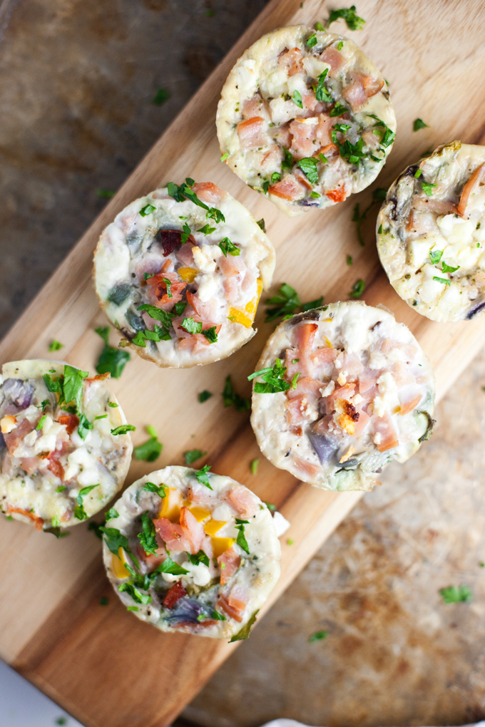 Egg White Veggie Mini Quiche www.lillieeatsandtells.com