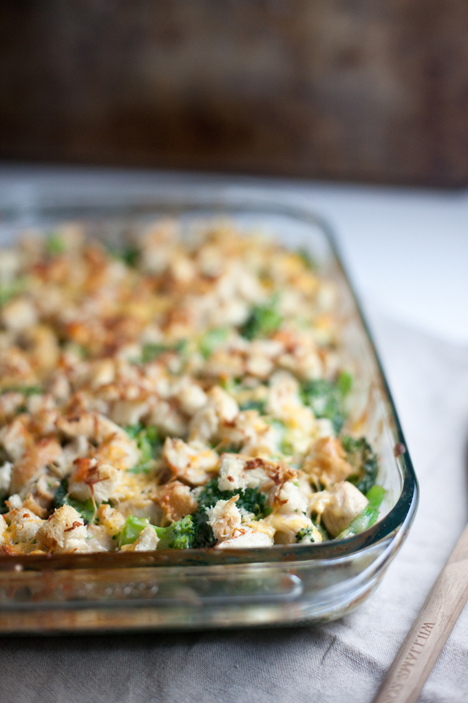 Skinny Chicken Divan with Cauliflower Cream Sauce www.lillieeatsandtells.com
