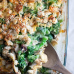 Skinny Chicken Divan with Cauliflower Cream Sauce www.lillieeatsandtells.com