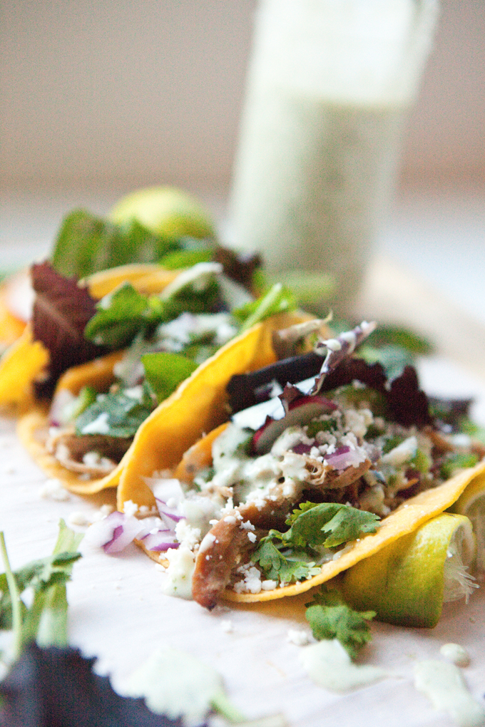 Light Instant Pot Carnitas Tacos www.lillieeatsandtells.com