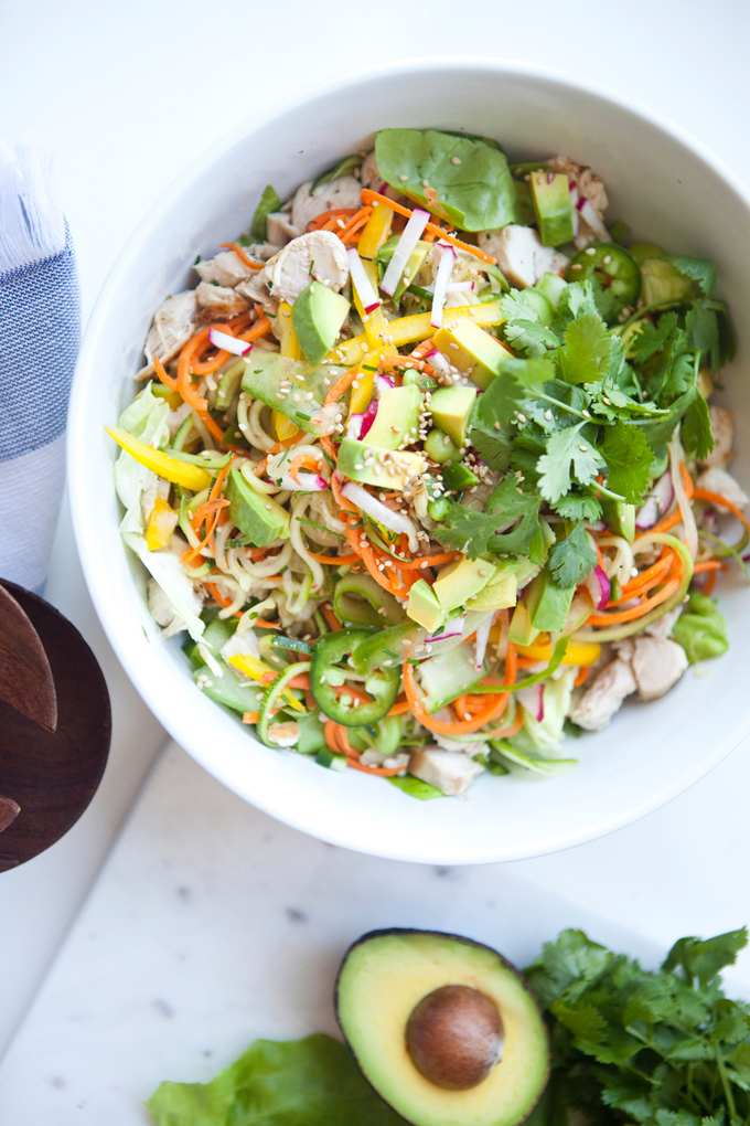 Thai Zoodle Salad www.lillieeatsandtells.com