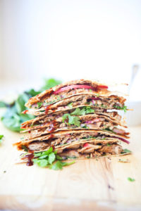 BBQ Pulled Pork Lavash Quesadilla www.lillieeatsandtells.com