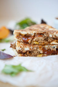 BBQ Pulled Pork Grilled Cheese www.lillieeatsandtells.com