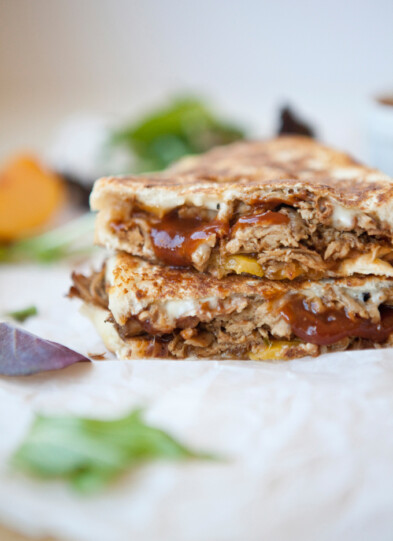 BBQ Pulled Pork Grilled Cheese www.lillieeatsandtells.com