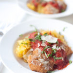 Super quick chicken parmesan on spaghetti squash www.lillieeatsandtells.com