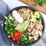 Cauliflower Rice Asian Chopped Salad www.lillieeatsandtells.com