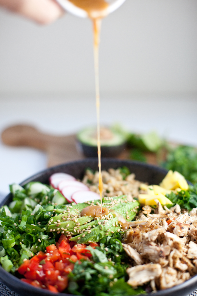 Cauliflower Rice Asian Chopped Salad www.lillieeatsandtells.com