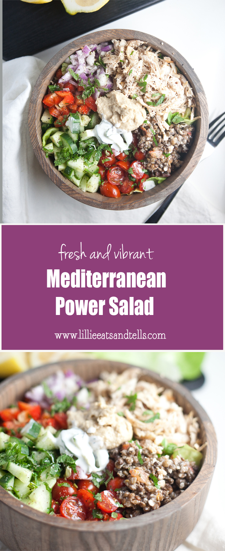 mediterranean power salad www.lillieeatsandtells.com