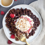 Kodiak and Lil Buff Chocolate Waffles www.lillieeatsandtells.com