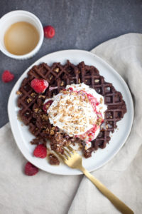 Kodiak and Lil Buff Chocolate Waffles www.lillieeatsandtells.com