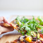 Chicken, Veggie, and Feta Lavash Pizza www.lillieeatsandtells.com
