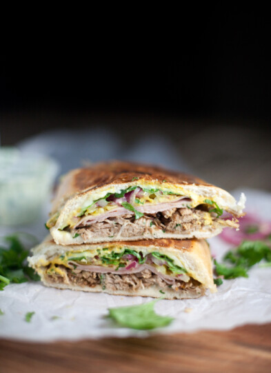 Skinny Cuban Sandwich www.lillieeatsandtells.com #macrofriendly #lillielovesmacros #skinnycubansandwich #panini