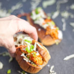 Skinny Buffalo Turkey Meatball Subs #macrofriendly #skinny #lowfat #buffalo www.lillieeatsandtells.com