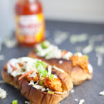 Skinny Buffalo Turkey Meatball Subs #macrofriendly #skinny #lowfat #buffalo www.lillieeatsandtells.com