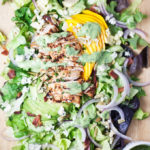 Chipotle Grilled Chicken and Mango Cobb #macrofriendly #skinny #light #healthy www.lillieeatsandtells.com