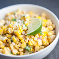 Mexican Street Corn Salsa #macrofriendly #skinny #light #healthy www.lillieeatsandtells.com