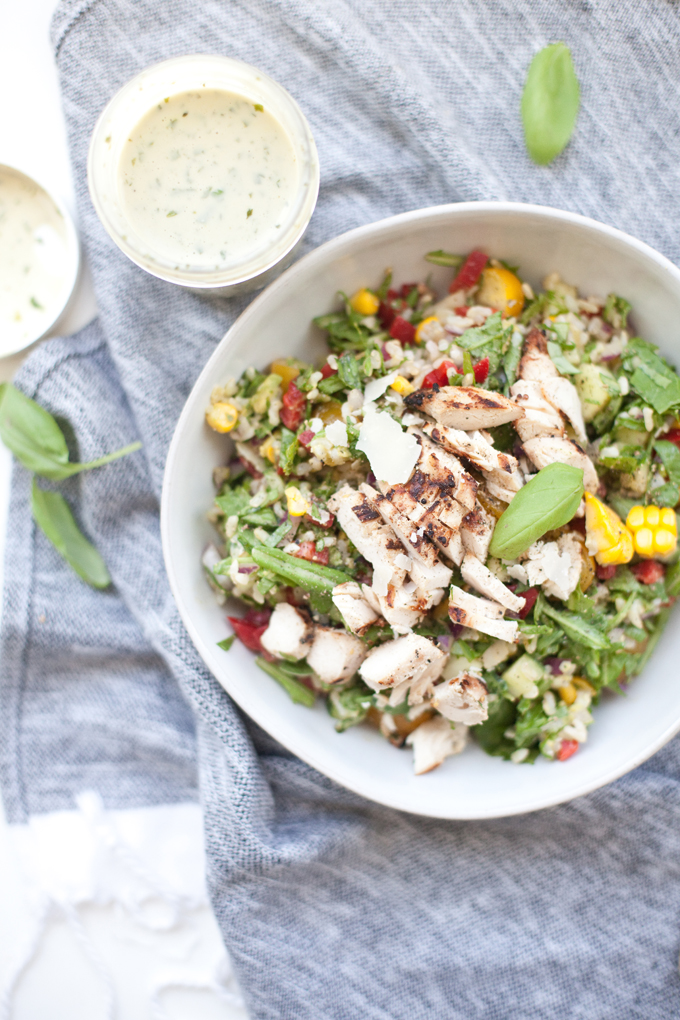Summer Chopped Salad #macrofriendly #light #healthy www.lillieeatsandtells.com