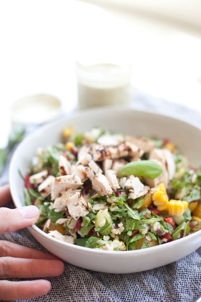 Summer Chopped Salad #macrofriendly #light #healthy www.lillieeatsandtells.com