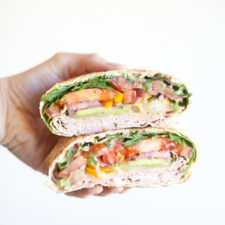 Turkey crunch wrap stacked