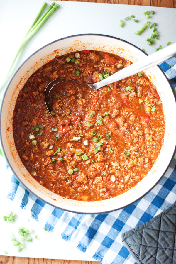 Pot of chili