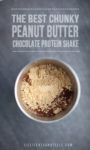 protein shake in a large metal tumbler