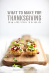 Thanksgiving menu
