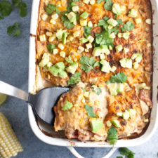 Creamy Green Chili Chicken Bake