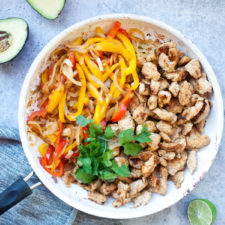 fajita chicken and veggies