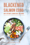Bowl of salmon cobb salad