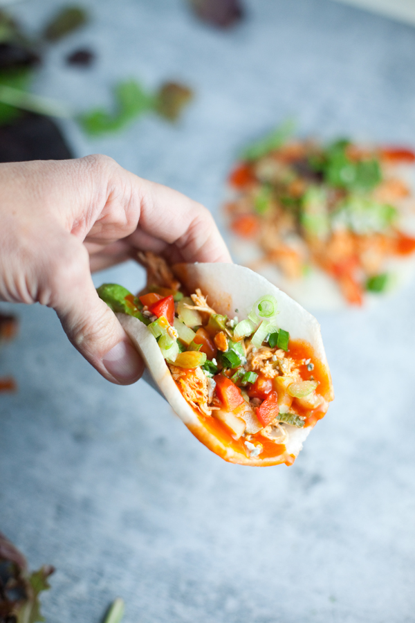 buffalo chicken jicama taco. www.lillieeatsandtells.com